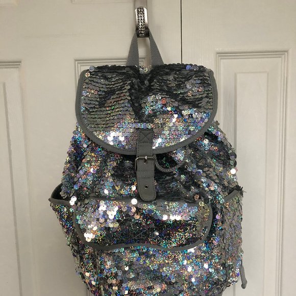 Aeropostale Other - Silver rainbow sequin backpack Aeropostale PS